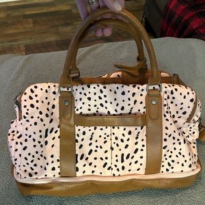 Bovip bag pink w/ black dots